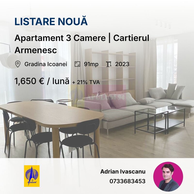 Apartament 3 Camere | OFERTA SPECIALA | Cartierul Armenesc